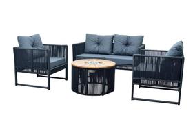 Conjunto de Sofá Bahia com Champanheira em Madeira Cumaru by DeckDecor Conjunto de Sofá Bahia com Champanheira em Madeira Cumaru by DeckDecor