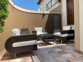 Conjunto De Sofá De Área Externa Em Fibra Sintética Alumínio