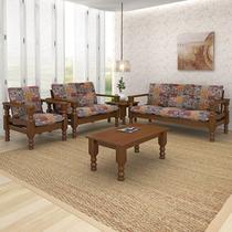 Conjunto De Sofá De Madeira Maciça Com 3 E 2 E 1 Lugares Belini Conjunto De Sofá De Madeira Maciça Com 3 E 2 E 1 Lugares Belini
