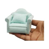 Conjunto De Sofá E Almofadas Para Casa De Bonecas Miniatura Infantil Escala 1:12 Sala De Estar