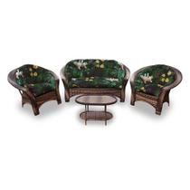 Conjunto de Sofá Fibra Sintética 19 - 1 Sofá 2 L + 2 Poltronas + 1 Mesa Centro - Tecido Acordes Conjunto de Sofá Fibra Sintética 19 - 1 Sofá 2 L + 2 Poltronas + 1 Mesa Centro - Tecido Acordes