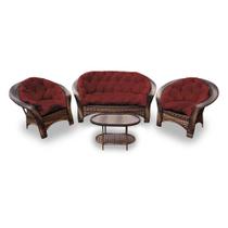 Conjunto de Sofá Fibra Sintética 19 - 1 Sofá 2 L + 2 Poltronas + 1 Mesa Centro - Tecido Duna Vermelho Conjunto de Sofá Fibra Sintética 19 - 1 Sofá 2 L + 2 Poltronas + 1 Mesa Centro - Tecido Duna Vermelho