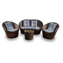 Conjunto de Sofá Fibra Sintética Bola - 1 Sofá 2 L + 2 Poltronas + 1 Mesa Centro - Tecido Alanta Conjunto de Sofá Fibra Sintética Bola - 1 Sofá 2 L + 2 Poltronas + 1 Mesa Centro - Tecido Alanta