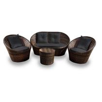 Conjunto de Sofá Fibra Sintética Bola - 1 Sofá 2 L + 2 Poltronas + 1 Mesa Centro - Tecido Duna Preto Conjunto de Sofá Fibra Sintética Bola - 1 Sofá 2 L + 2 Poltronas + 1 Mesa Centro - Tecido Duna Preto