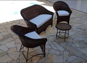 Conjunto de Sofá Fibra Sintética Confortável Almofada Promomoção