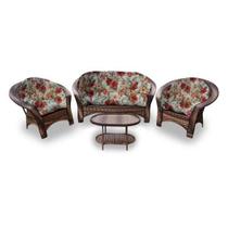 Conjunto de Sofá Fibra Sintética Madagascar - 1 Sofá 2 L + 2 Poltronas + 1 Mesa Centro - Gamboa Bege Conjunto de Sofá Fibra Sintética Madagascar - 1 Sofá 2 L + 2 Poltronas + 1 Mesa Centro - Gamboa Bege