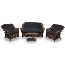 Conjunto de Sofá Fibra Sintética Naja - 1 Sofá 2 L + 2 Poltronas + 1 Mesa Centro - Tecido Duna Preto Conjunto de Sofá Fibra Sintética Naja - 1 Sofá 2 L + 2 Poltronas + 1 Mesa Centro - Tecido Duna Preto