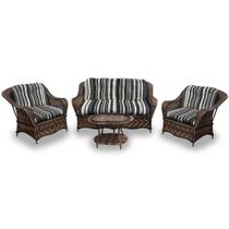 Conjunto de Sofá Fibra Sintética Naja - 1 Sofá 2 L + 2 Poltronas + 1 Mesa Centro - Tecido Illimani Preto Conjunto de Sofá Fibra Sintética Naja - 1 Sofá 2 L + 2 Poltronas + 1 Mesa Centro - Tecido Illimani Preto