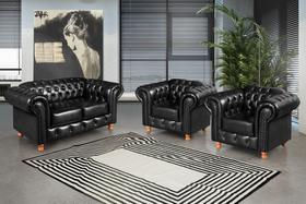 Conjunto de Sofá Luís Xv 2 Lugares + 2 Poltronas Chesterfield Capitonê Conjunto de Sofá Luís Xv 2 Lugares + 2 Poltronas Chesterfield Capitonê