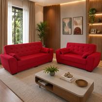 Conjunto de Sofas 2 e 3 Lugares Berlim Masterflex Conjunto de Sofas 2 e 3 Lugares Berlim Masterflex