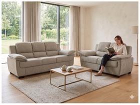 Conjunto de Sofás 2 e 3 Lugares Carmel Linoforte Conjunto de Sofás 2 e 3 Lugares Carmel Linoforte