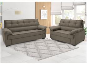 Conjunto de Sofás 2 e 3 Lugares Lisboa Linoforte