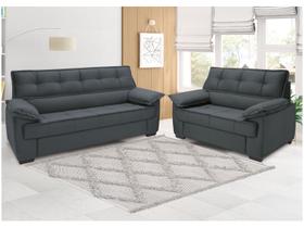 Conjunto de Sofás 2 e 3 Lugares Lisboa Linoforte