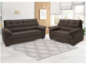 Conjunto de Sofás 2 e 3 Lugares Lisboa Linoforte