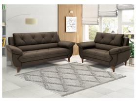 Conjunto de Sofás 2 e 3 Lugares Malbec Linoforte Conjunto de Sofás 2 e 3 Lugares Malbec Linoforte