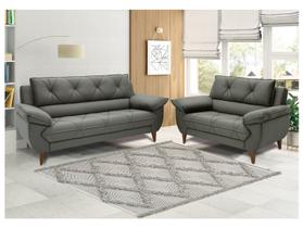 Conjunto de Sofás 2 e 3 Lugares Malbec Linoforte Conjunto de Sofás 2 e 3 Lugares Malbec Linoforte