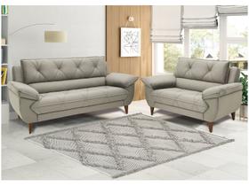 Conjunto de Sofás 2 e 3 Lugares Malbec Linoforte