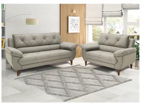 Conjunto de Sofás 2 e 3 Lugares Malbec Linoforte