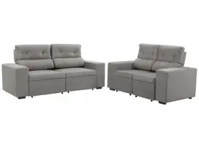 Conjunto de Sofás 2 e 3 Lugares Retrátil e Conjunto de Sofás 2 e 3 Lugares Retrátil e