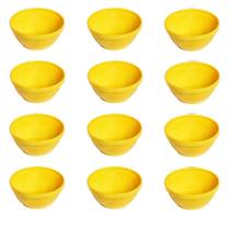 Conjunto De Sopeira Cheff Vemplast P 250Ml 12 Peças Amarelo