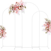 Conjunto de Soporte para Arco de Boda de Metal Blanco Putros 220cm-220cm-219cm