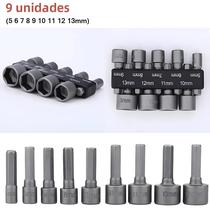 Conjunto De Soquete Sextavado De 5mm-13mm, 9 Peças De Chave De Fenda, Parafuso, Peças De Ferramentas