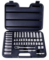 Conjunto de soquetes ATD Tools 1245 3/8 Drive 6 pontos 47 peças
