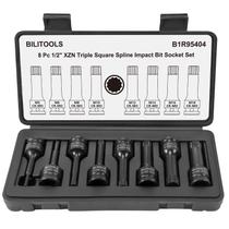 Conjunto de soquetes BILITOOLS Impact XZN Triple Square Spline 1/2"