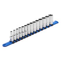 Conjunto de soquetes CASOMAN 3/8 Drive 6 Pt. 14 peças de comprimento médio Conjunto de soquetes CASOMAN 3/8 Drive 6 Pt. 14 peças de comprimento médio