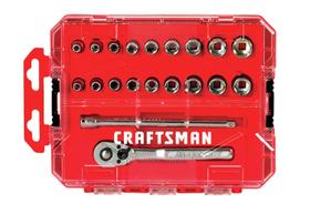 Conjunto de soquetes CRAFTSMAN 1/4 Drive SAE/Metric 20 peças