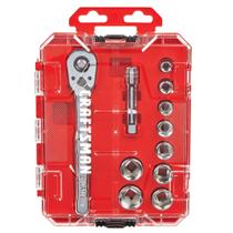 Conjunto de soquetes Craftsman CMMT12127 11 peças de unidade de 3/8"