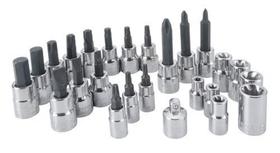 Conjunto de soquetes CRAFTSMAN Hex Bit & Torx Bit de 25 peças (CMMT99258) Conjunto de soquetes CRAFTSMAN Hex Bit & Torx Bit de 25 peças (CMMT99258)