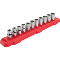 Conjunto de soquetes CRAFTSMAN Metric 1/2 Drive 12 Pt 11 peças Conjunto de soquetes CRAFTSMAN Metric 1/2 Drive 12 Pt 11 peças