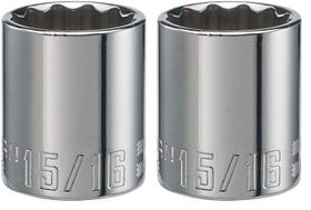Conjunto de soquetes CRAFTSMAN Shallow 1/2" Drive SAE 15/16" de 12 pontos Conjunto de soquetes CRAFTSMAN Shallow 1/2" Drive SAE 15/16" de 12 pontos