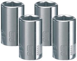 Conjunto de soquetes CRAFTSMAN Shallow 1/4" Drive 9 mm e 6 pontos (x4)