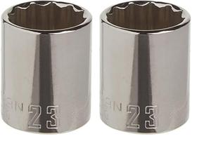 Conjunto de soquetes CRAFTSMAN Shallow 23 mm 1/2 polegadas Drive 12 pontos