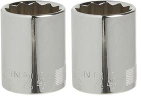 Conjunto de soquetes CRAFTSMAN Shallow 24 mm 1/2 polegadas Drive 12 pontos