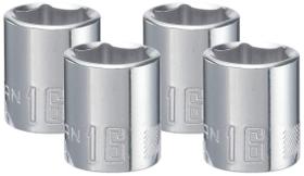 Conjunto de soquetes CRAFTSMAN Shallow 3/8" Drive 16 mm e 6 pontos (x4) Conjunto de soquetes CRAFTSMAN Shallow 3/8" Drive 16 mm e 6 pontos (x4)