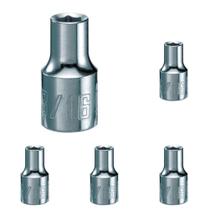 Conjunto de soquetes CRAFTSMAN Shallow SAE 1/4" Drive de 6 pontos (pacote com 5) Conjunto de soquetes CRAFTSMAN Shallow SAE 1/4" Drive de 6 pontos (pacote com 5)