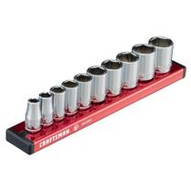 Conjunto de soquetes CRAFTSMAN V-SERIES Shallow 1/4" Drive 10 peças Conjunto de soquetes CRAFTSMAN V-SERIES Shallow 1/4" Drive 10 peças