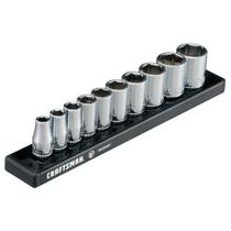 Conjunto de soquetes CRAFTSMAN V-SERIES Shallow SAE 1/4" Drive 10 peças Conjunto de soquetes CRAFTSMAN V-SERIES Shallow SAE 1/4" Drive 10 peças