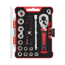 Conjunto De Soquetes De Catraca De 1/4 De Polegada 48PCS Ajustável CRV Ferramenta De Reparação De