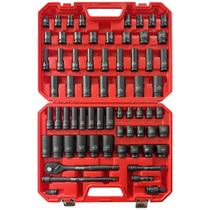 Conjunto de soquetes de impacto AMM 1/2 polegada 66 peças SAE e Metric