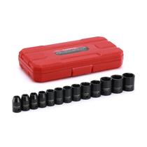 Conjunto de soquetes de impacto de acionamento de 3/8" CASOMAN de 13 peças, 7-19 mm Conjunto de soquetes de impacto de acionamento de 3/8" CASOMAN de 13 peças, 7-19 mm