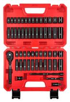 Conjunto de soquetes de impacto de acionamento WRENCH WETT de 55 peças de 1/4"