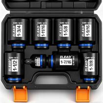 Conjunto de Soquetes de Impacto ELEAD 1/2" de Encaixe 11 Peças SAE Conjunto de Soquetes de Impacto ELEAD 1/2" de Encaixe 11 Peças SAE