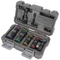 Conjunto de soquetes de impacto Klein Tools 66070 com 7 soquetes e adaptadores Conjunto de soquetes de impacto Klein Tools 66070 com 7 soquetes e adaptadores