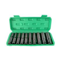 Conjunto De Soquetes De Impacto Métrico De 1/2 Drive Com 10 Peças, Chave De Soquete Profunda