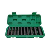 Conjunto de Soquetes de Impacto Profundo 1/2" - 10 Peças - Chave Métrica Pneumática