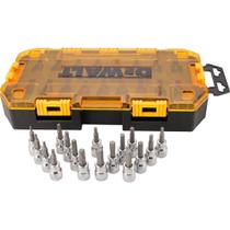 Conjunto de soquetes Drive Bit DEWALT 3/8 Drive SAE/Metric de 17 peças